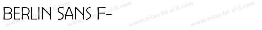 Berlin Sans F字体转换